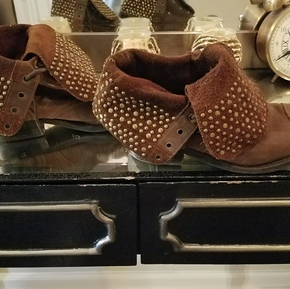 Brown Jeffery Campbell booties